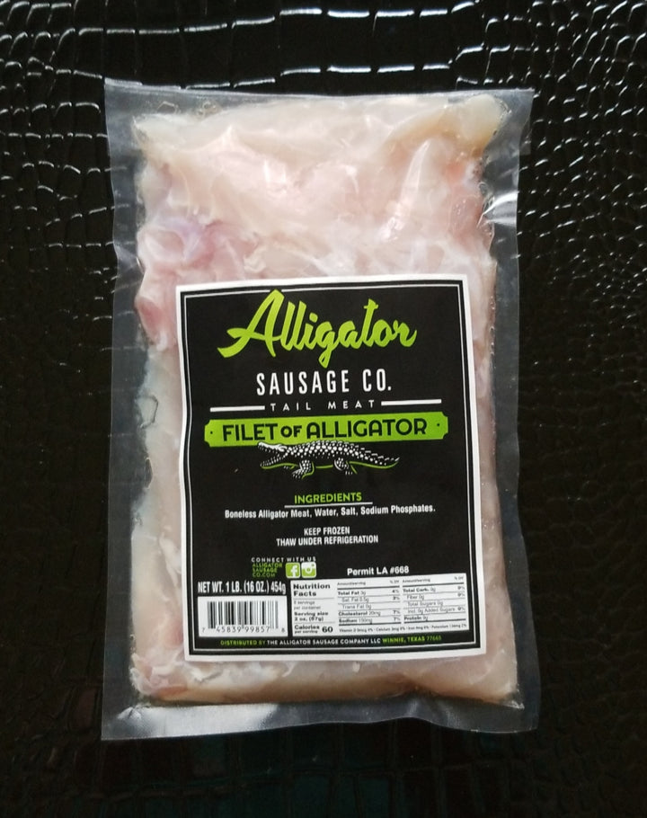 Alligator Tail - Filet of Alligator – alligatorsausageco